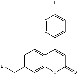 7-(broMoMethyl)-4-(4-fluorophenyl)-2H-chroMen-2-one结构式