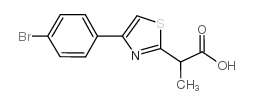 2-[4-(4-bromophenyl)-1,3-thiazol-2-yl]propanoic acid Structure