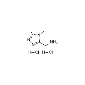 (1-Methyl-1H-tetrazol-5-yl)methanamine dihydrochloride Structure