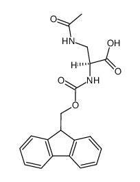 Nα-Fmoc-β-acetylamino-L-alanine结构式
