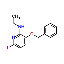 3-(Benzyloxy)-N-ethyl-6-iodo-2-pyridinamine Structure