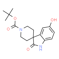 5-羟基-2-氧代螺[吲哚啉-3,4'-哌啶]-1'-羧酸叔丁酯结构式