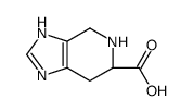 (6r)-(9ci)-4,5,6,7-四氢-1H-咪唑并[4,5-c]吡啶-6-羧酸结构式