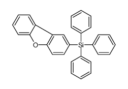 dibenzofuran-2-yl(triphenyl)silane结构式