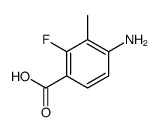 4-氨基-2-氟-3-甲基苯甲酸结构式
