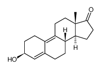 3-羟基雌甾-4,9-二烯-17-酮结构式