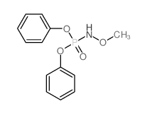 [(methoxyamino)-phenoxy-phosphoryl]oxybenzene Structure