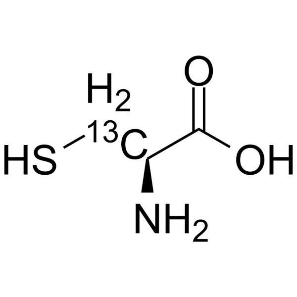 L-Cysteine-3-13C Structure