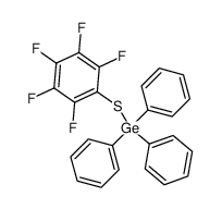 [(Pentafluorophenyl)thio]triphenylgermane结构式