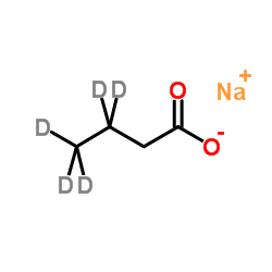 丁酸钠-D5结构式