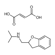 2,3-dihydro-1-benzofuran-2-ylmethyl(propan-2-yl)azanium,(Z)-4-hydroxy-4-oxobut-2-enoate结构式