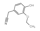 3-Ethoxy-4-hydroxyphenylacetonitrile Structure