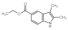 2,3-二甲基吲哚-5-甲酸乙酯结构式