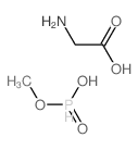 2-aminoacetic acid; hydroxy-methoxy-oxo-phosphanium Structure