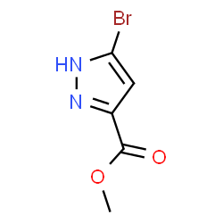 3-溴-1H-吡唑-5-羧酸甲酯结构式
