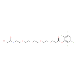 Bromoacetamido-dPEG ®₄-TFP ester Structure