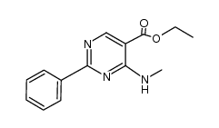 Ethyl 4-(methylamino)-2-phenylpyrimidine-5-carboxylate Structure