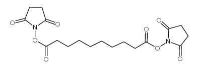 癸二酸二(N-琥珀酰亚胺)酯结构式