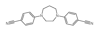 4-[4-(4-cyanophenyl)-1,4-diazepan-1-yl]benzonitrile Structure