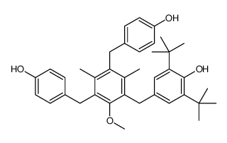 4,4',4''-[(2-methoxy-4,6-dimethylbenzene-1,3,5-triyl)tris(methylene)]tris[2,6-di-tert-butylphenol] Structure