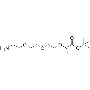 t-Boc-Aminooxy-PEG2-amine Structure