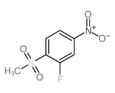 2-氟-1-(甲基磺酰基)-4-硝基苯结构式