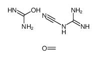 2-cyanoguanidine,formaldehyde,urea Structure