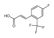 3-(4-fluoro-2-trifluoromethyl-phenyl)-acrylic acid Structure