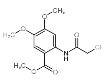 2-[(2-氯乙酰基)氨基]-4,5-二甲氧基苯甲酸甲酯结构式