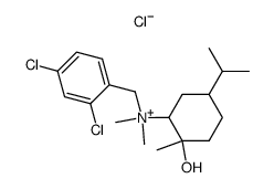 2,4-dichlorobenzyl dimethyl (1-hydroxy-p-menth-2-yl) ammonium chloride Structure
