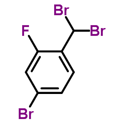 4-溴-2-氟二溴甲基苯结构式