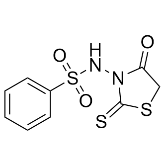 N-(4-氧代-2-硫代噻唑并噁唑烷-3-基)苯磺酰胺结构式