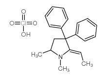 2-亚乙基-1,5-二甲基-3,3-二苯基吡咯烷高氯酸盐结构式