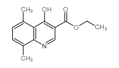 4-羟基-5,8-二甲基喹啉-3-羧酸乙酯结构式
