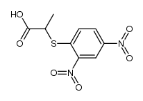 2-(2,4-dinitro-phenylsulfanyl)-propionic acid结构式