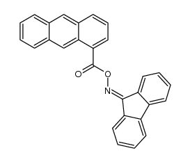 N-(1-anthroyloxy)-9-fluorenylideneamine结构式