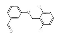 3-[(2-氯-6-氟苯甲基)氧]苯甲醛结构式