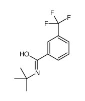 N-叔丁基-3-(三氟甲基)苯甲酰胺结构式