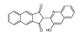 2-(3-Hydroxyquinolin-2-yl)-cyclopentabnaphthalene-1,3-dione Structure