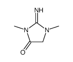 2-imino-1,3-dimethylimidazolidin-4-one结构式