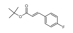 tert-butyl (E)-3-(4'-fluorophenyl)prop-2-enoate结构式