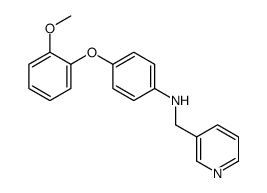 N-[4-(2-甲氧基苯氧基)苯基]-3-吡啶甲胺结构式