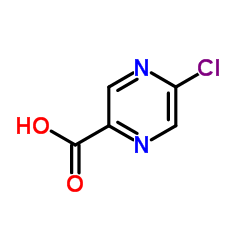 5-氯吡嗪-2-羧酸结构式