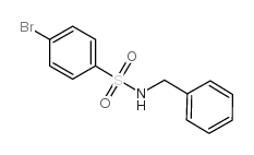 N-苄基-4-溴苯磺酰胺结构式