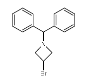 1-二苯甲基-3-溴氮杂丁烷结构式