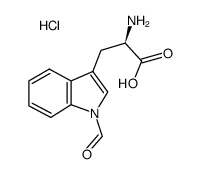 N-甲醛基-D-色氨酸盐酸盐结构式