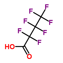 Heptafluorobutyric acid structure