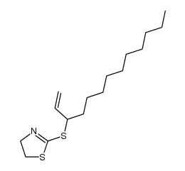 2-(1-decyl-allylsulfanyl)-4,5-dihydro-thiazole结构式
