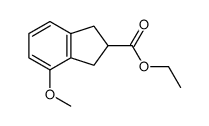 4-甲氧基-2,3-二氢-1H-茚-2-羧酸乙酯结构式