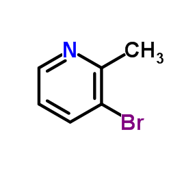 3-溴-2-甲基吡啶结构式